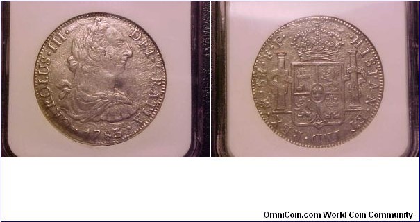 Here is a nice classic Spanish Milled dollar, or 8-reales or 