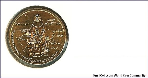 2008 $1. Inspirational Australians - Mary Mackillop (Saint)
