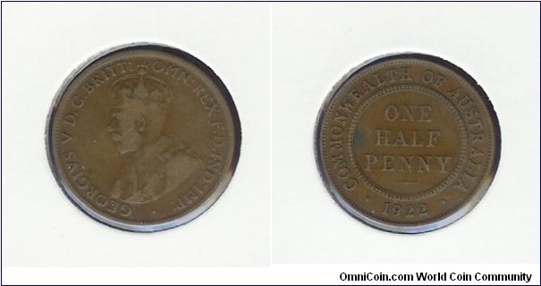 1922 Halfpenny