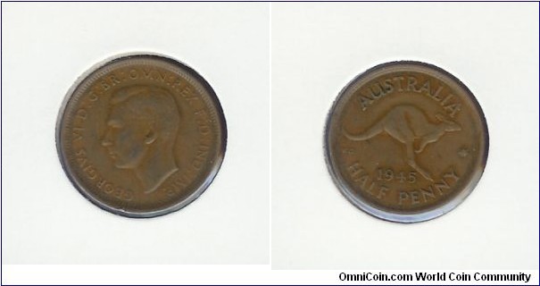 1945 Halfpenny