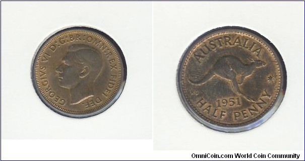 1951 (PL) Halfpenny. 