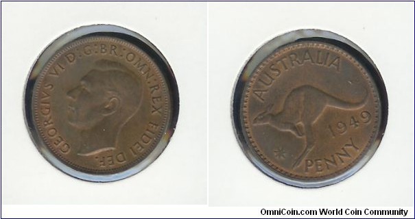 1949 Penny. aUNC