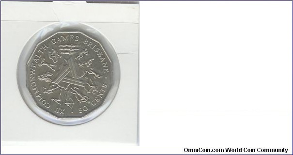 1982 fifty cent. Brisbane Commonwealth Games.