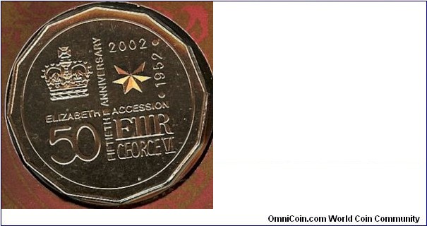 2002 fifty cent. 50th Anniversary of the Accession of QE2