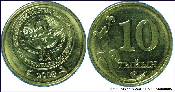 Kyrgyzstan 10tyin-kmNew-2008