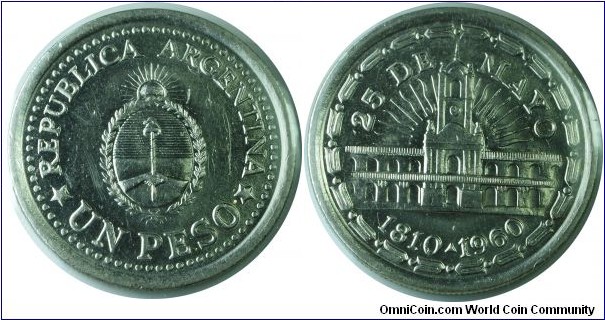 Argentian1peso SpanishVictory -km58-1960