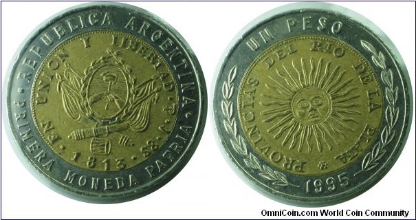 Argentina 1peso-km112.2-1995