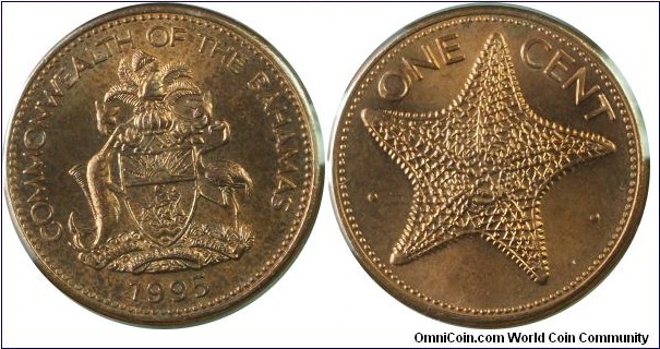 Bahamas 1cent-km59a-1995