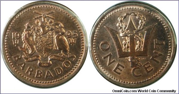 Barbados 1cent-km10a-1995