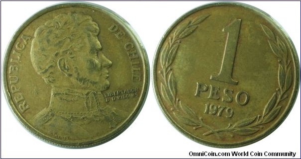 Chile 1Peso-km208a-1979