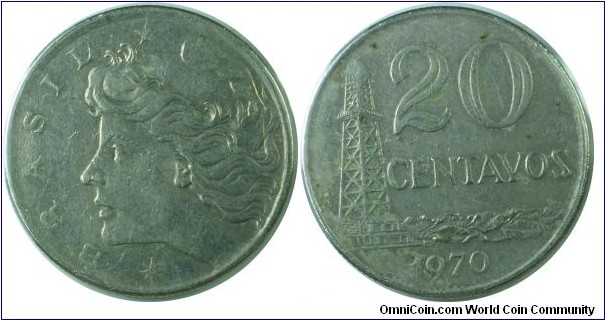 Brazil 20Centavos-km579.1a-1970