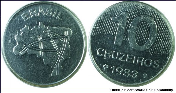 Brazil 10Cruzeiros-km592.1-1983