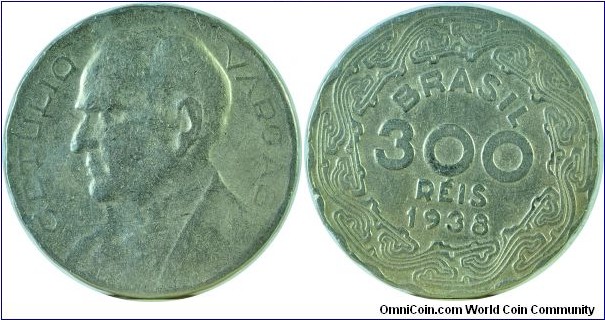 Brazil 300Reis-km546-1938