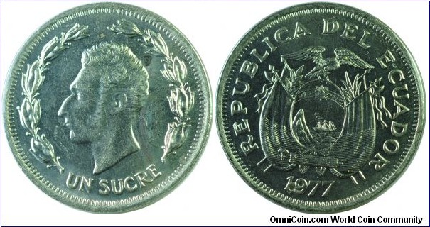 Ecuador 1Sucre-km83-1977