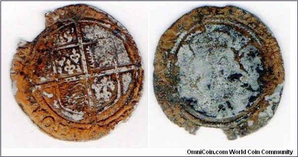Elizabeth I 
Sixpence
Very poor condition
