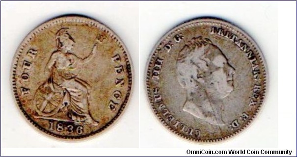 William IV
Groat-4d 