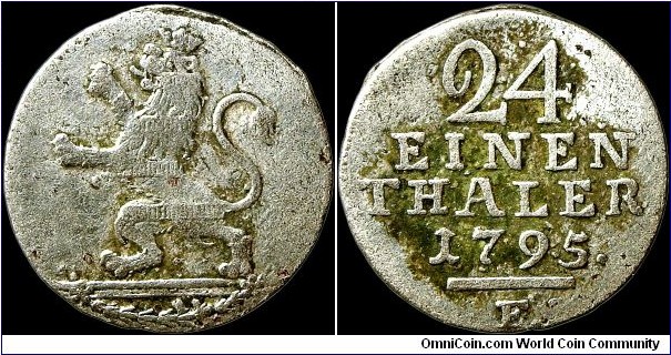 1795 1/24 Thaler, Hesse-Cassel.