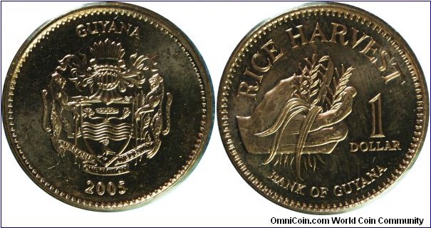 Guyana 1Dollar-km50-2005