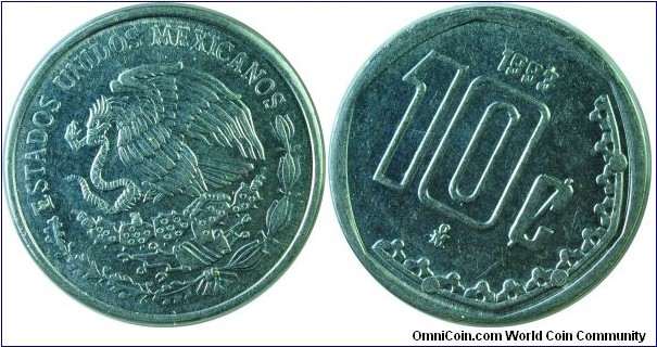 Mexico 10Centavos-km547-1993