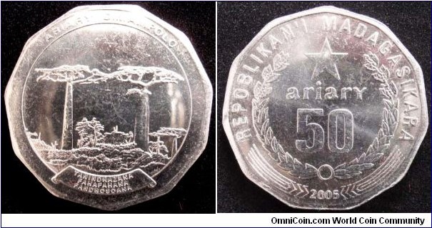 50 ariary
stls. steel