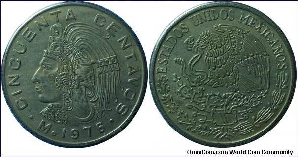 Mexico 50Centavos-km452-1976