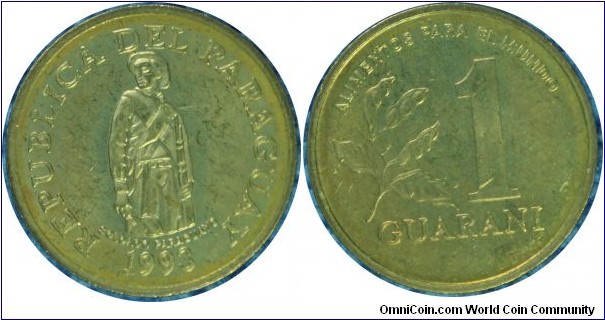 Paraguay 1Guarani FAO.-km192-1993