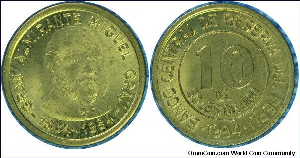Peru 10Sols-km287-1984