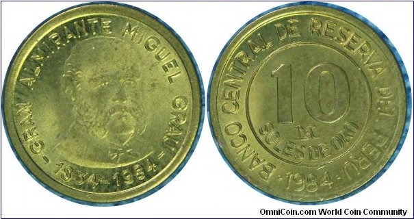 Peru 10Sols-km287-1984