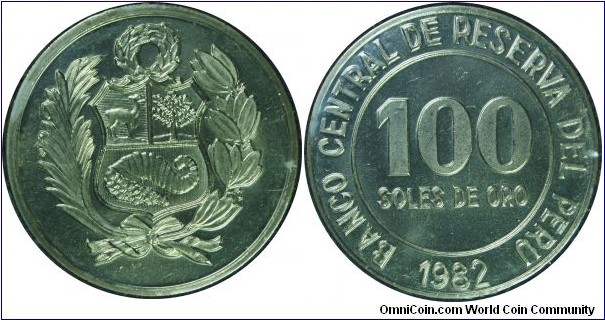 Peru 100Soles-km283-1982