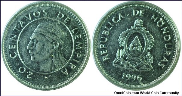 Honduras 20Centavos-km83.2a-1996