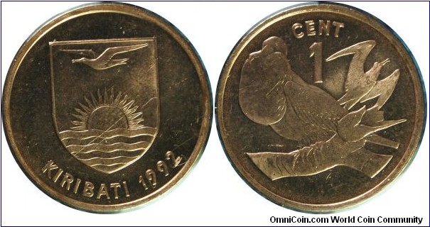 Kiribati 1Cent-km1-1992