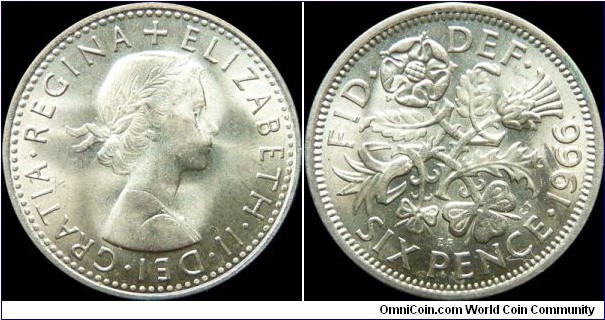 Great Britain 6 Pence 1966