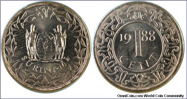 Suriname 1Cent-km11b-1988