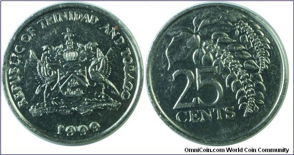 Trinidad&Tobago25Cents-km32-1999