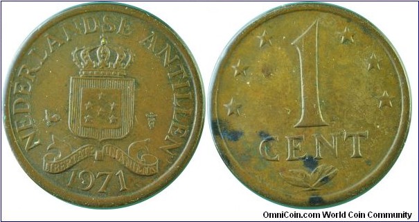 Antilles(Netherlands)1Cent-km8-1971