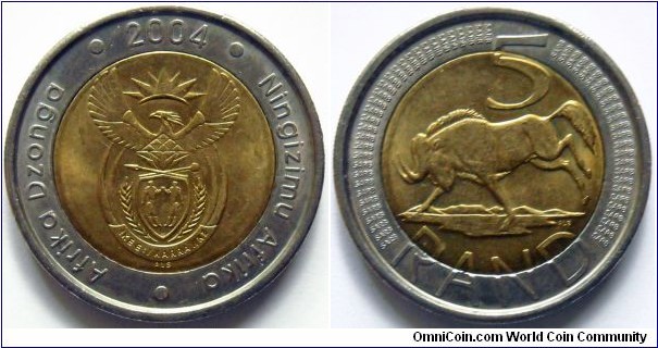 5 rand.
2004, Bimetal