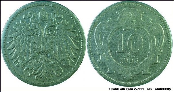 Austria 10Heller-km2802-1895