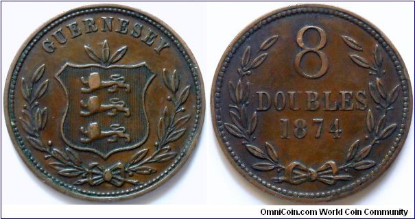 8 doubles.
1874