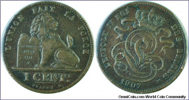 Belgium1Centime-Belges-km33.1-1907