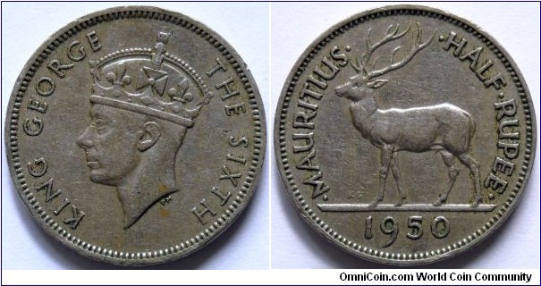 1/2 rupee.
1950