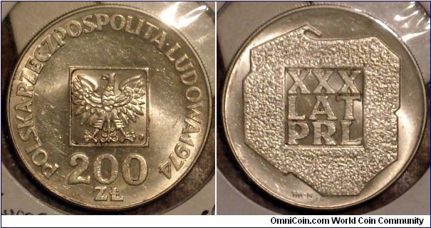 200 Złoty, 30th anniversary of the People's Republic