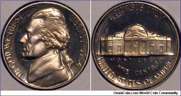 1964 nickel, nice cameo