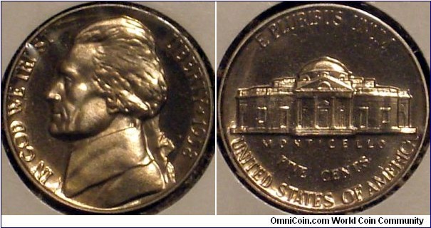 1958 Nickel, cameo proof