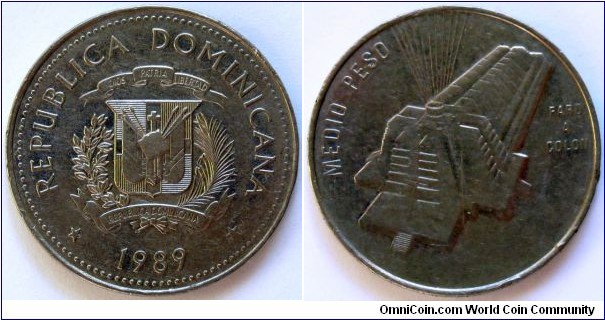 1/2 peso.
1989
