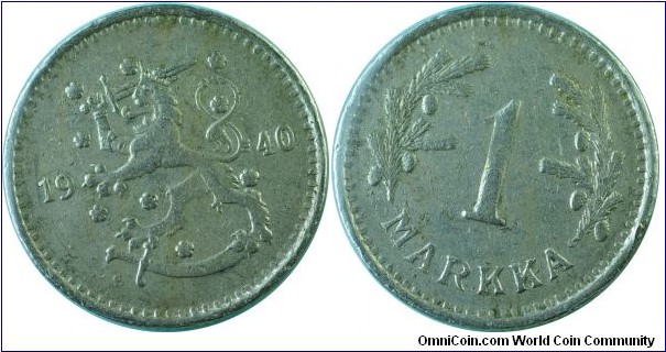 Finland 1Markka-km30-1940