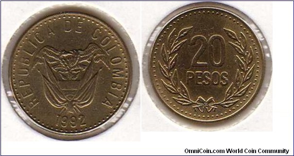 20 Pesos	__Km# 282.1