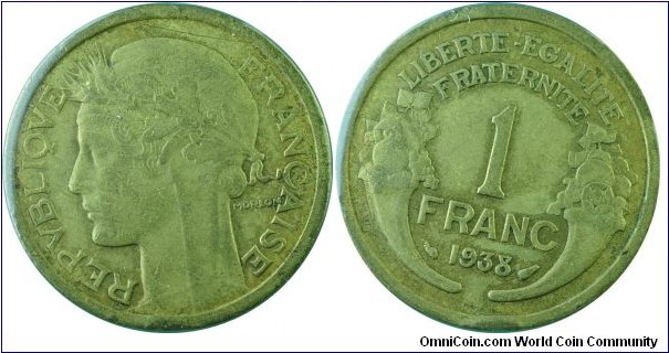 France1Franc-km885-1938