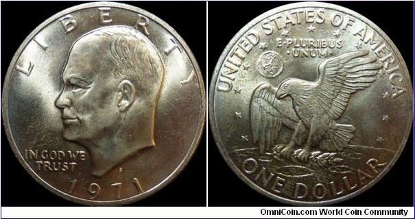 USA $1 1971-S Silver
