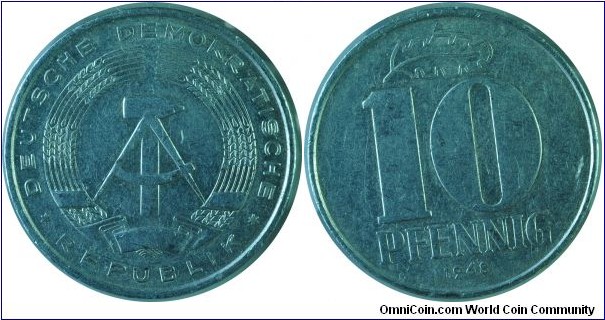E.Germany(DDR)10Pfennig-km10-1968