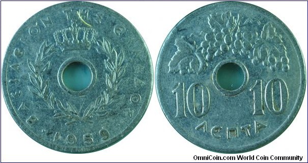 Greece10Lepta-km78-1959